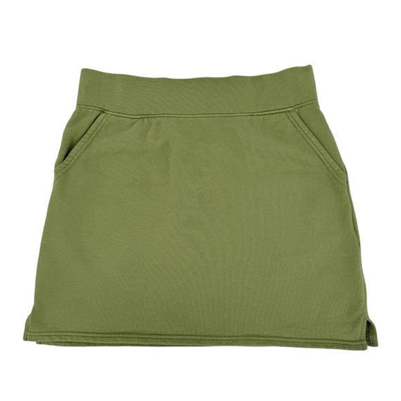 Pact Organic Women's Essentials Sweat Skirt in Green Size M - Picture 1 of 12